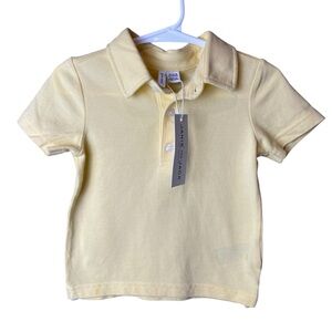 NWT Janie and Jack Yellow Polo Shirt 12-18M